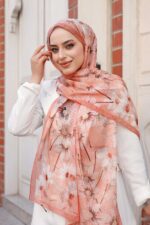 Papatya Desen-Nayf İpek Şal - Görsel 4
