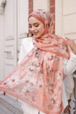 Papatya Desen-Nayf İpek Şal - Görsel 3