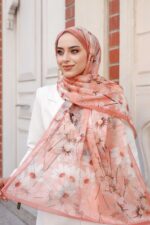 Papatya Desen-Nayf İpek Şal
