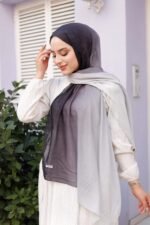 Degrade Desenli Ross Kraşli Şal - Görsel 3