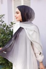 Degrade Desenli Ross Kraşli Şal - Görsel 4