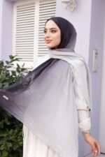 Degrade Desenli Ross Kraşli Şal - Görsel 5