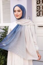 Degrade Desenli Ross Kraşli Şal