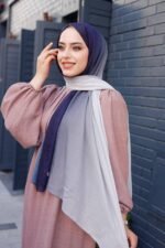 Degrade Desenli Ross Kraşli Şal - Görsel 3