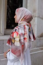 Pamila Viskon Şal Serisi-Lalezar Desen - Görsel 6