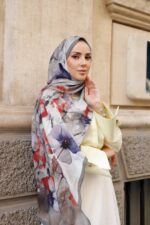 Pamila Viskon Şal Serisi-Lalezar Desen