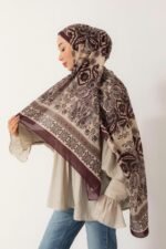 Soft Şal-Klasik Etnik Desen - Görsel 5