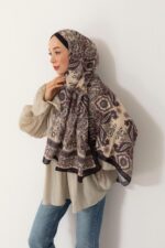 Soft Şal-Klasik Etnik Desen - Görsel 3