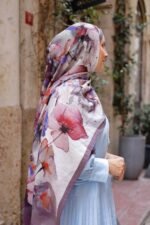 Pamila Viskon Şal Serisi-Lalezar Desen - Görsel 7