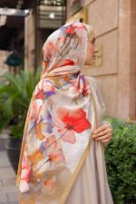 Pamila Viskon Şal Serisi-Lalezar Desen - Görsel 2