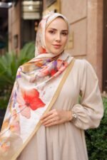 Pamila Viskon Şal Serisi-Lalezar Desen