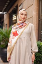 Pamila Viskon Şal Serisi-Lalezar Desen - Görsel 7