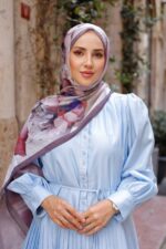 Pamila Viskon Şal Serisi-Lalezar Desen - Görsel 6