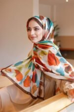 Nayf İpek Şal-Pastel Desen - Görsel 7