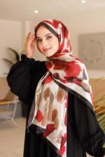 Nayf İpek Şal-Pastel Desen