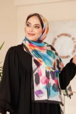 Nayf İpek Şal-Pastel Desen - Görsel 4