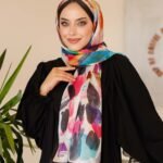 Nayf İpek Şal-Pastel Desen