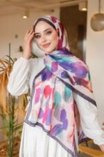 Nayf İpek Şal-Pastel Desen - Görsel 3