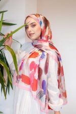 Nayf İpek Şal-Pastel Desen - Görsel 6
