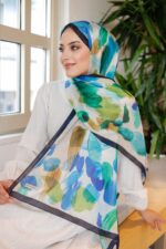 Nayf İpek Şal-Pastel Desen - Görsel 4