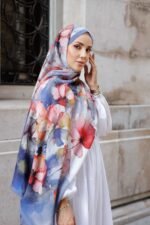 Pamila Viskon Şal Serisi-Lalezar Desen