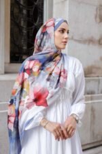 Pamila Viskon Şal Serisi-Lalezar Desen - Görsel 7