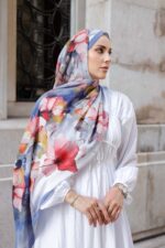 Pamila Viskon Şal Serisi-Lalezar Desen - Görsel 7