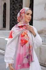 Pamila Viskon Şal Serisi-Lalezar Desen