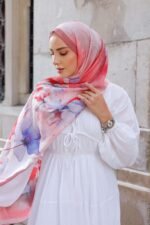 Pamila Viskon Şal Serisi-Lalezar Desen - Görsel 4