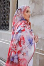 Pamila Viskon Şal Serisi-Lalezar Desen