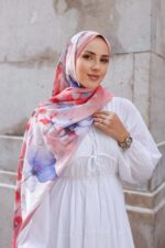 Pamila Viskon Şal Serisi-Lalezar Desen - Görsel 3