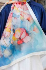 Pamila Viskon Şal Serisi-Lalezar Desen - Görsel 2