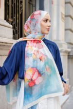 Pamila Viskon Şal Serisi-Lalezar Desen