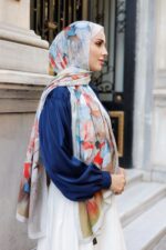 Pamila Viskon Şal Serisi-Lalezar Desen - Görsel 6