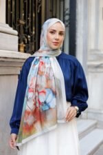 Pamila Viskon Şal Serisi-Lalezar Desen