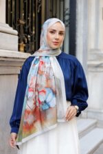 Pamila Viskon Şal Serisi-Lalezar Desen