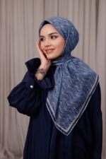 D’S Model Soft Eşarp - Lacivert - Görsel 3