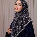 D’S Model Soft Eşarp - Siyah Gri