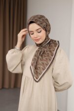 D’S Model Soft Eşarp - Kahve Bej - Görsel 4