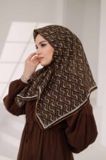 D'S Model Soft Eşarp - Karamel Kahve - Görsel 5