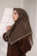 D'S Model Soft Eşarp - Karamel Kahve - Görsel 4