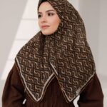 D'S Model Soft Eşarp - Karamel Kahve