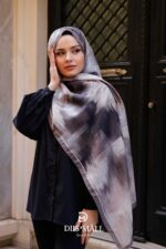 Firgun Desen Soft Şal - Kahve Siyah - Görsel 2