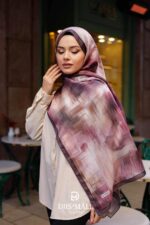 Firgun Desen Soft Şal - Mürdüm - Görsel 6