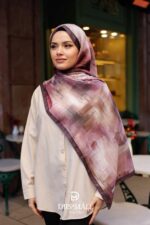 Firgun Desen Soft Şal - Mürdüm - Görsel 7