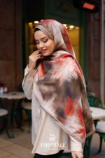 Firgun Desen Soft Şal - Kiremit - Görsel 6