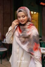 Firgun Desen Soft Şal - Kiremit - Görsel 4