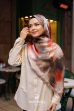 Firgun Desen Soft Şal - Kiremit - Görsel 2