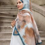 Firgun Desen Soft Şal - Kahve Yeşil