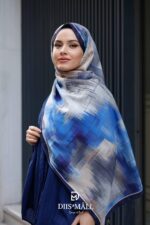 Firgun Desen Soft Şal - Lacivert Mavi